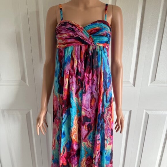 Laundry By Shelli Segal Dresses & Skirts - Laundry by Shelli Segal Long Flowy Colorful Dress Size 2